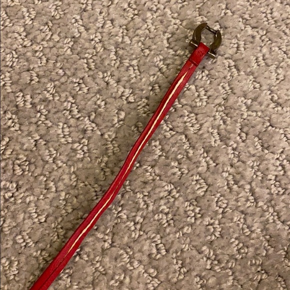 Ferragamo red leather bracelet - Picture 3 of 5